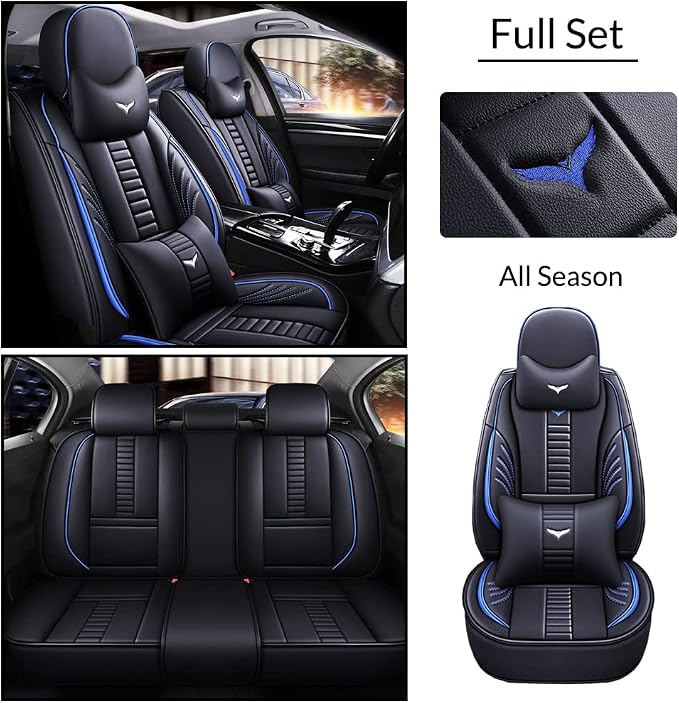Full Set of Universal Fit Automotive Seat Covers fit - Image 2