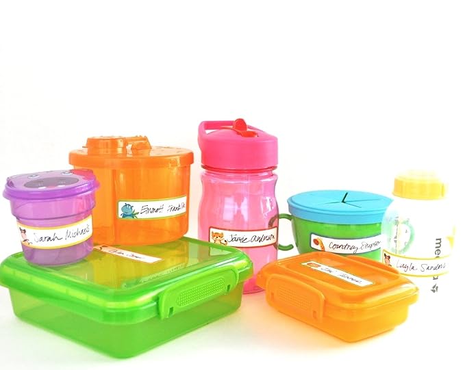 Bottle and Food Labels, Freezer Safe, Self-Laminating, Waterproof Kids Name - Image 6