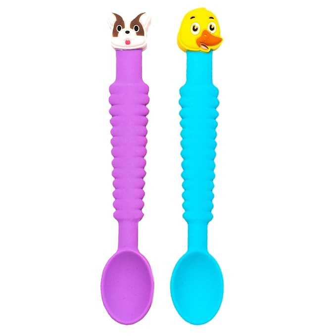 3-in-1 Silicone Baby Spoon Self Feeding 6+ Months - Image 8