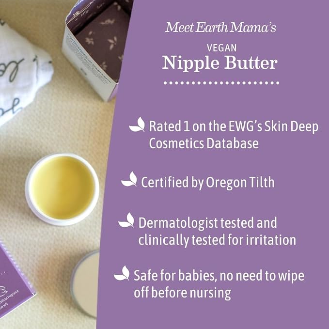 Earth Mama Vegan Nipple Butter | Cruelty-Free Breastfeeding Cream - Image 4