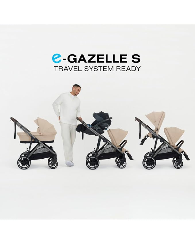 Cybex e-Gazelle S Electronic Assist Stroller – Gazelle S Single-to-Double - Image 8