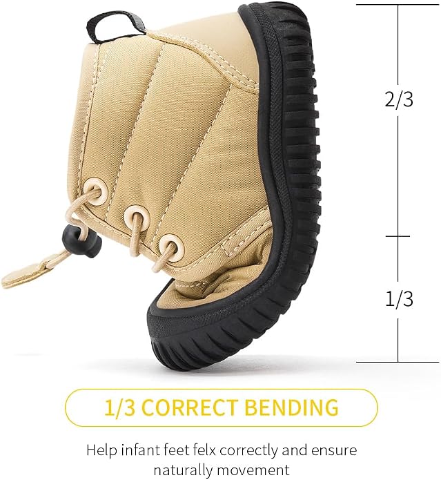 BMCiTYBM Toddler Baby Winter Snow Boots Boy Girl Faux Fur Warm Non Slip First - Image 4