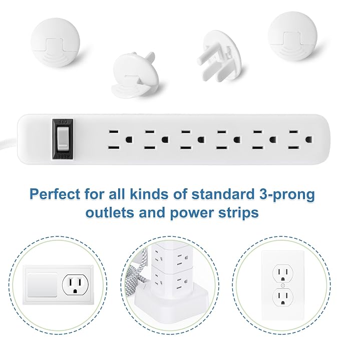 Outlet Covers Baby Proofing White - Image 5