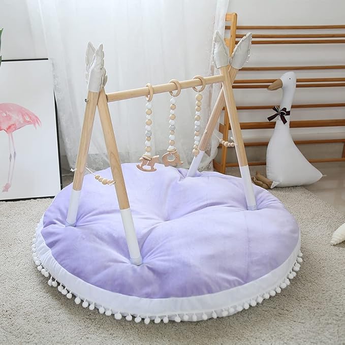 Large Floor Pillow Kids Round Floor Cushion Seating, 35 inches Big Circle Pillow - Image 7