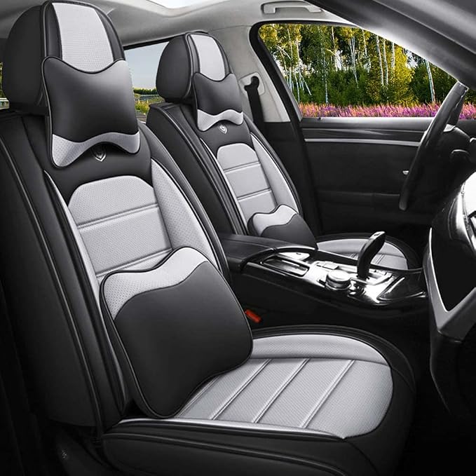 Leather Seat Cover for Ford Edge 2010-2026, Waterproof Soft Seat Covers by LEYPOCO