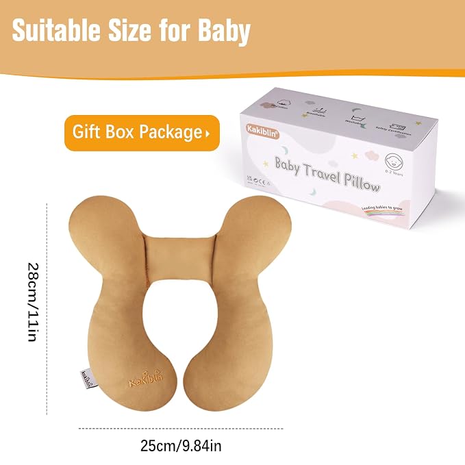 KAKIBLIN Baby Travel Pillow, Infant Head and Neck Support Pillow - Image 7