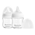 Natural Glass Baby Bottle Gentle & Extra Slow Flow, Newborn Breastfeeding Bottle by Numvim