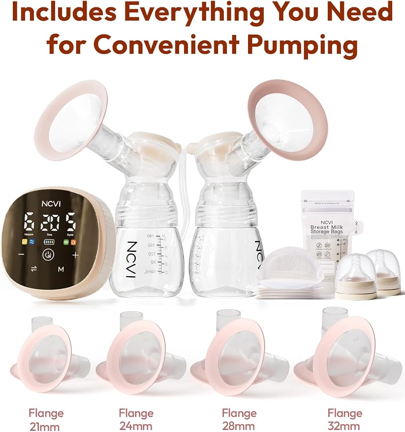 NCVI Electric Breast Pump 8116, Customizable Suction, Speed & Mode, 4400mAh - Image 9