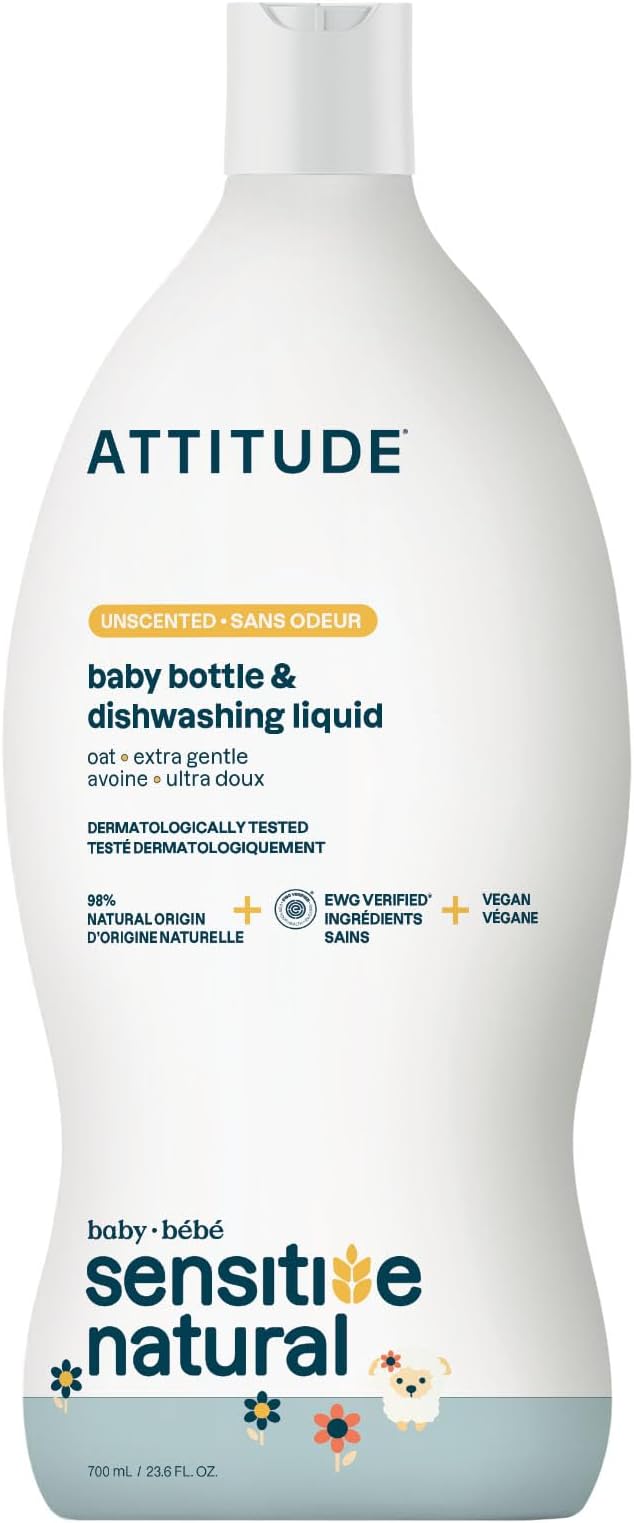ATTITUDE Baby Dish Soap for Sensitive Skin by ATTITUDE