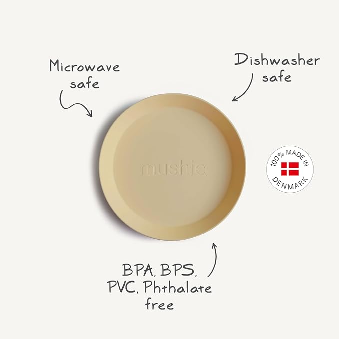 mushie Round Dinnerware Plates for Kids | Made in Denmark - Image 8