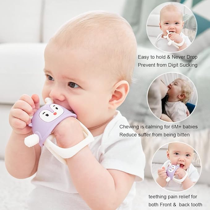 Smily Mia Never Drop Reindeer Silicone Baby Chewing Toy - Image 3