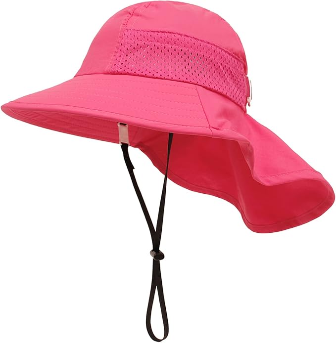 XIAOHAWANG Girls Sun Hat Baby Beach Hats Boys UPF 50+ Kids Summer Protection by XIAOHAWANG