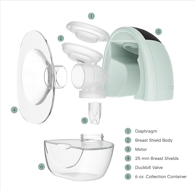 Zomee Fit Wearable Breast Pump, Hands Free Pumping, Ultra-Low Noise, Double - Image 6