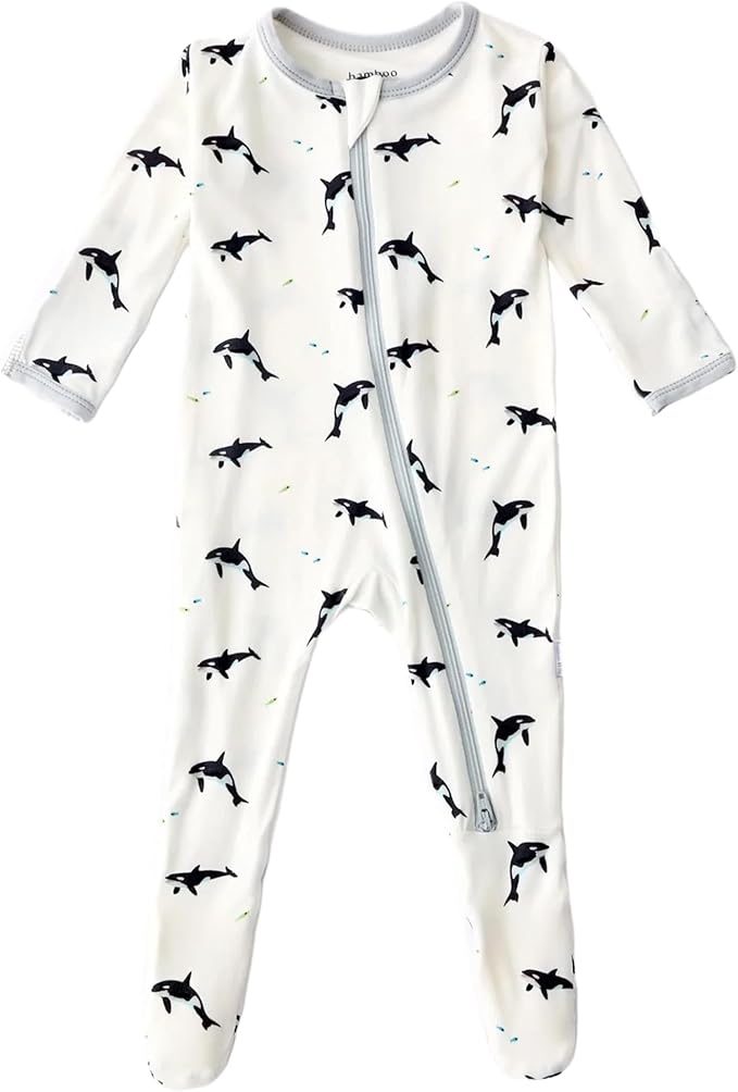 Bamboo Little Soft Baby Footie Pajamas, Baby Clothes, Newborn Sleepers by BambooLittle