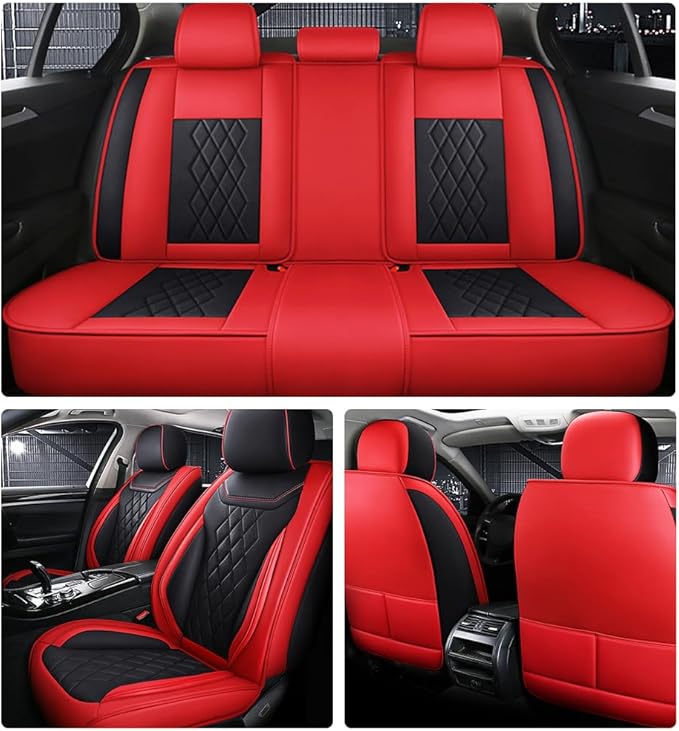 Leather Car Seat Covers for Volkswagen Atlas 2019-2023Waterproof, Breathable - Image 2