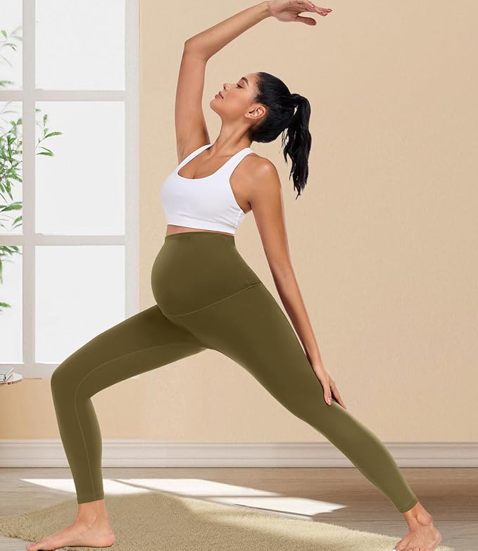 wirarpa Women's Maternity Leggings Over The Belly Pregnancy Yoga Pants Buttery - Image 4