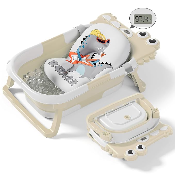 Collapsible Baby Bathtub for Newborn, Foldable Baby Bath Tub by Tavlshero