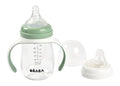 BEABA 2-in-1 Baby Bottle to Transition Sippy Cup, No Spill Sippy Cup, Includes by BEABAUSA