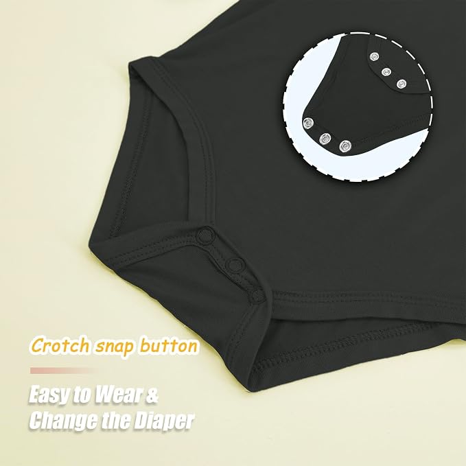 Jimonda Bamboo Baby Bodysuit Long Sleeve Infant Romper Soft Boy Girl Unisex - Image 7