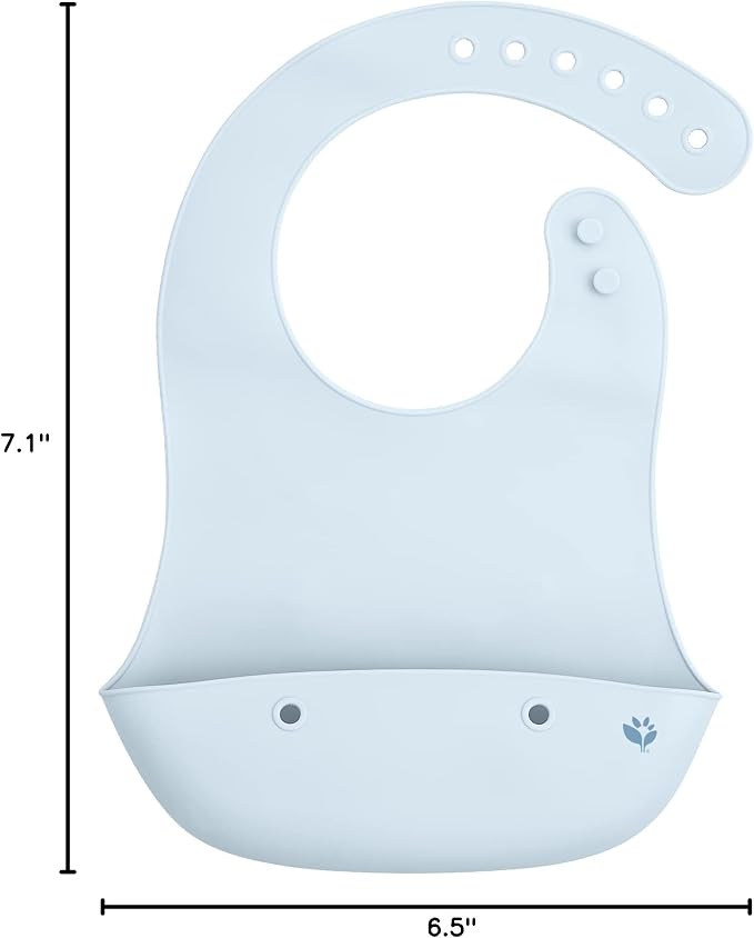 Green Sprouts Unisex Baby Silicone Scoop Bib - Image 11