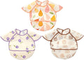 Feeding Bibs for Baby, 3 Pack-Waterproof & Easy Clean Feeding Bibs for Toddlers by CoolaPeach