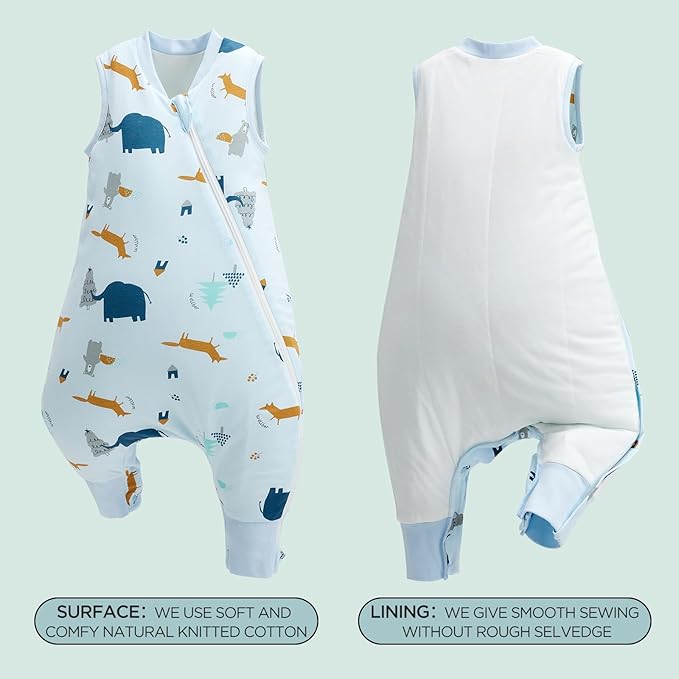 Duomiaomiao 2.5 TOG Toddler Sleep Sack 24-36 Months Cotton Winter Side Open - Image 6