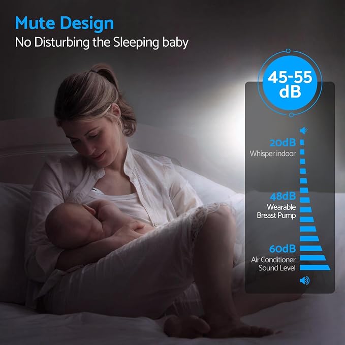 LAMSUET Electric Hands-Free Breast Pump, Strong Suction Wearable Breast Pump - Image 7