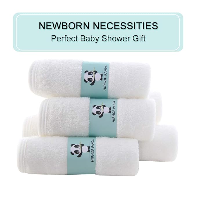 HIPHOP PANDA Baby Washcloths, Rayon Made from Bamboo - Image 5