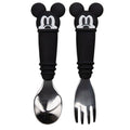 Bumkins Disney Toddler Utensils, Kids Size Fork and Spoon Set, Silicone and by Bumkins