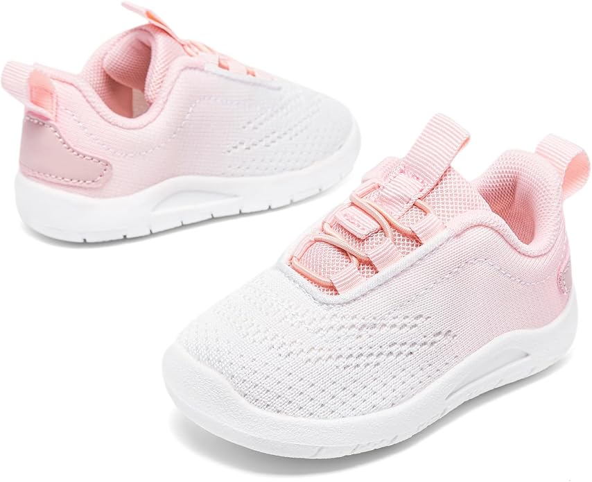 MORENDL Toddler Slip On Sneakers Baby Walking Shoes Non-Slip Breathable Unisex - Image 3