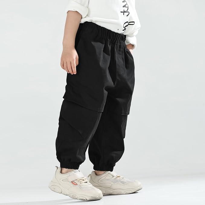 MINI PANDA Toddler Pants Boys& Girls, Relaxed Stretch Twill Toddler Casual Pants - Image 5