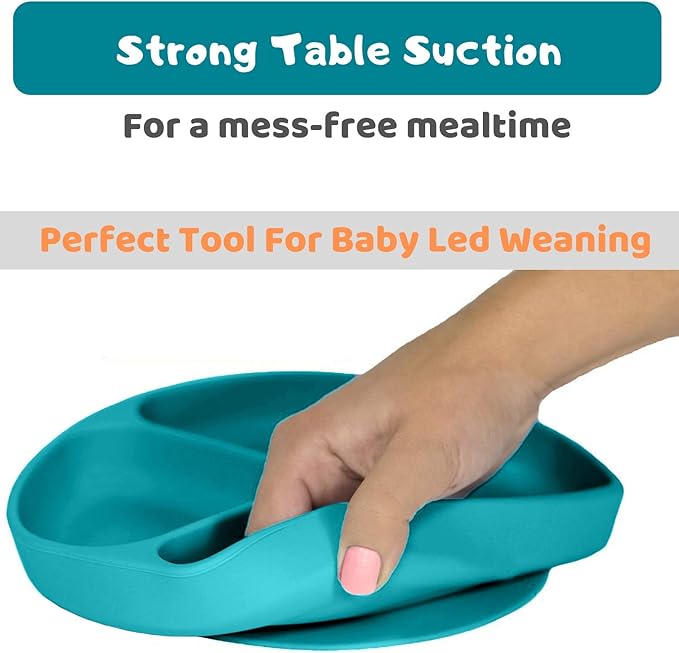 Silikong Suction Plate for Toddlers | BPA Free, 100% Food-Grade Silicone | - Image 2
