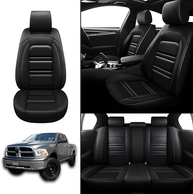 Seat Covers for Dodge ram 1500 2004-2011 | 5-Seats Leather Seat Covers - Image 2