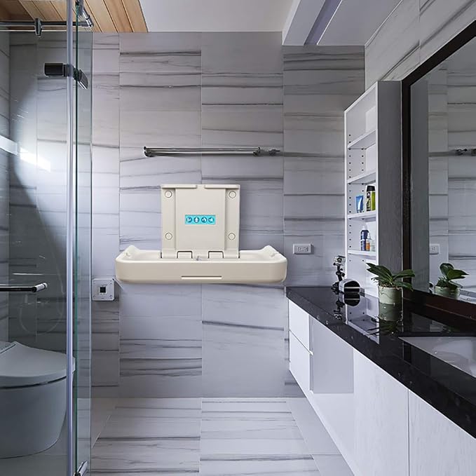 Fold Down Baby Changing Station Wall Mount Horizontal Baby Change Table - Image 6
