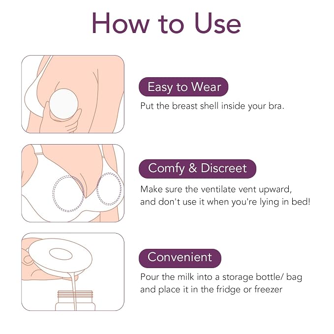 Milk Collector for Breastfeeding, Breast Shell & Milk Catcher, Reusable - Image 6
