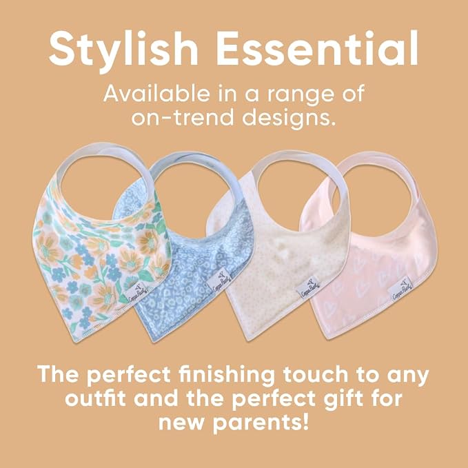 Copper Pearl 6 Pack Soft Cotton Baby Bibs - Image 6