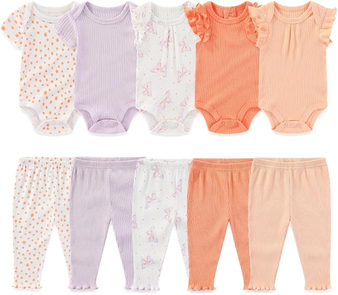 Kiddiezoom Newborn Baby Layette Set 10-Piece by Kiddiezoom