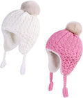 LANGZHEN Toddler Kids Infant Winter Hat, Earflap Knit Warm Cap Fleece Lined by LANGZHEN