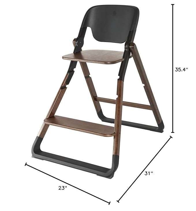 Ergobaby Evolve Baby Essentials Portable High Chair, Dark Wood - Image 9