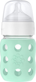 Lifefactory 8-Ounce Wide Neck Glass Baby Bottle by Lifefactory