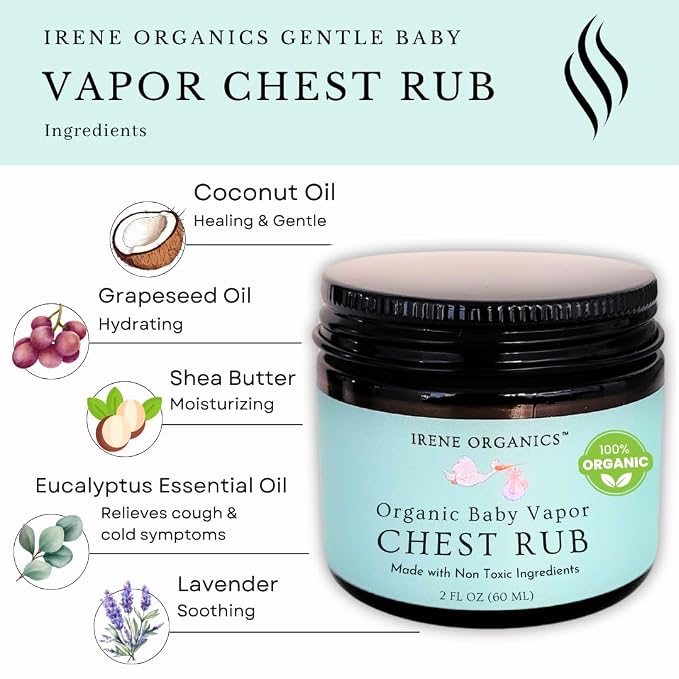 Irene Organics Organic Baby Vapor Chest Rub Clean Vapo Rub Made - Image 4