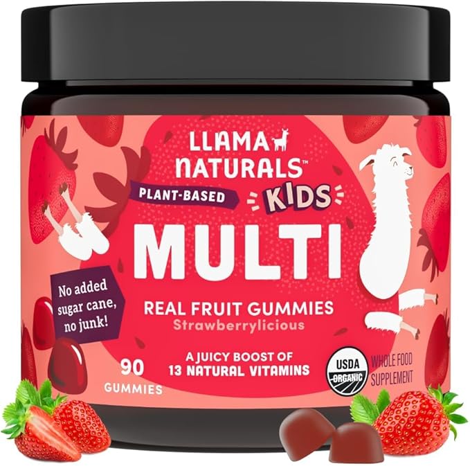 Llama Naturals Kids Multivitamin Gummies, Organic by LlamaNaturals