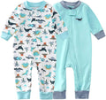Teach Leanbh Baby 2-Pack Footless Pajamas Cotton Long Sleeve Printing 2 Way by TeachLeanbh