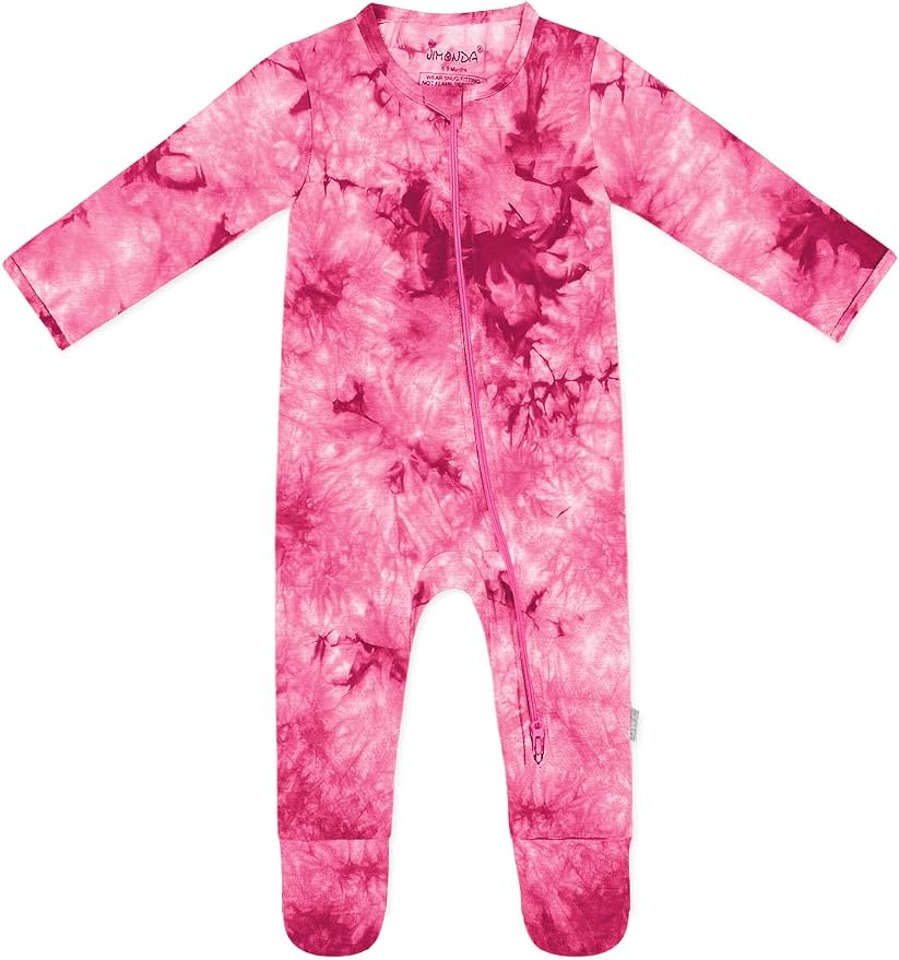 Jimonda Baby Girls Boys Footed Pajamas, Rayon From Bamboo, 2 Way Zipper Long by JimondaBaby