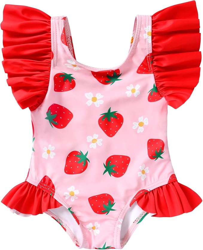 Newborn Baby Girl Ruffle Swimsuit Infant Toddler One Piece Floral Bikini Beach by MAMAMI