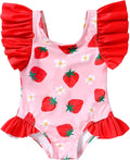 Newborn Baby Girl Ruffle Swimsuit Infant Toddler One Piece Floral Bikini Beach by MAMAMI