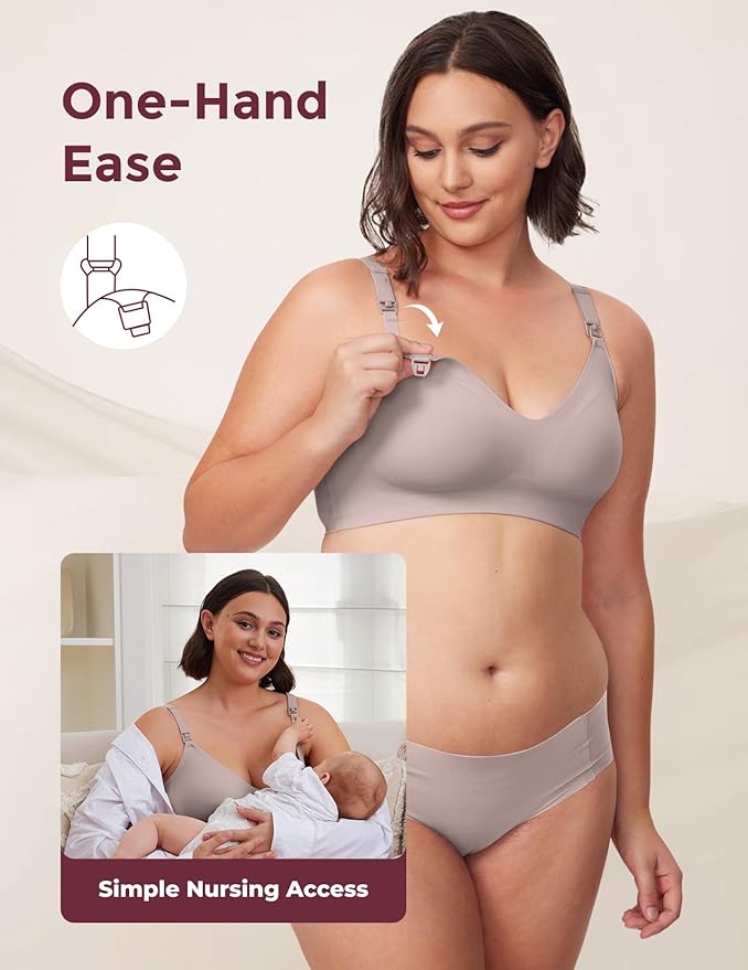 Momcozy Nursing Bras for Breastfeeding, YN21 Seamless Ultra Comfort Maternity - Image 6