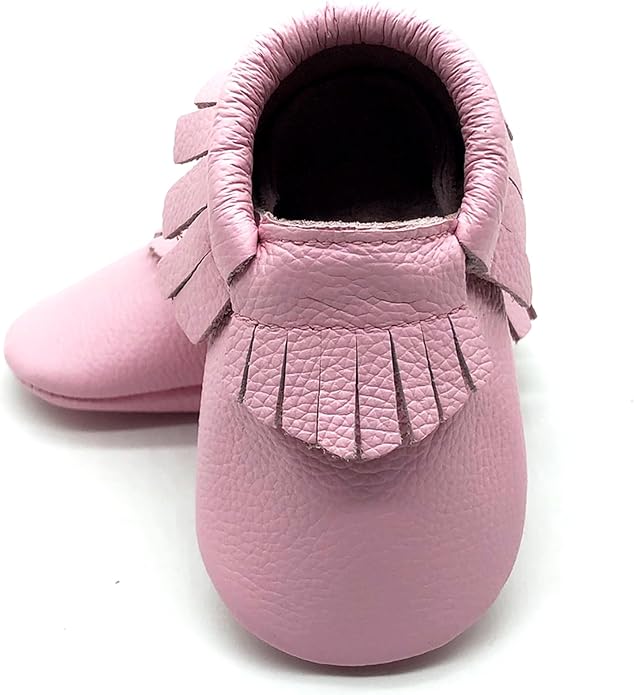 OWLOWLA Baby Moccasins Soft Sole Leather Baby Shoes Infant Toddler Pre-Walker by Owlowla