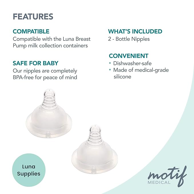 Motif Medical Replacement Slow Flow Nipples - Image 3