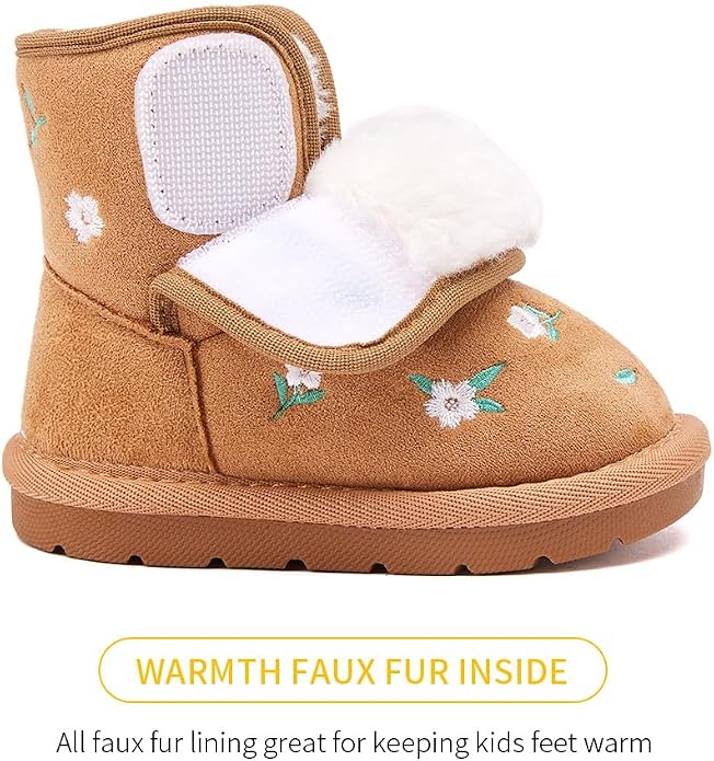 BMCiTYBM Girls Boys Snow Boots Warm Winter Fur Lined Baby Shoes - Image 4